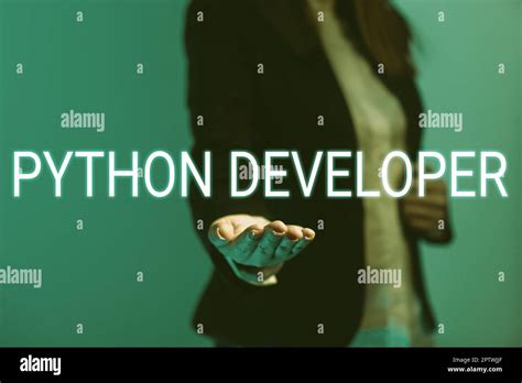 Text Caption Presenting Python Developer Concept Meaning Responsible For Writing Serverside Web