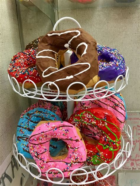 Th Grade Paper Mach Donuts Wow Art Project Paper Mache Art