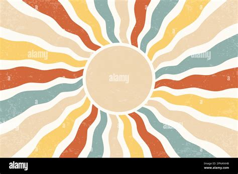 Retro Sun Burst Vintage Swirl Wallpaper With Spiral Rays 50 OFF