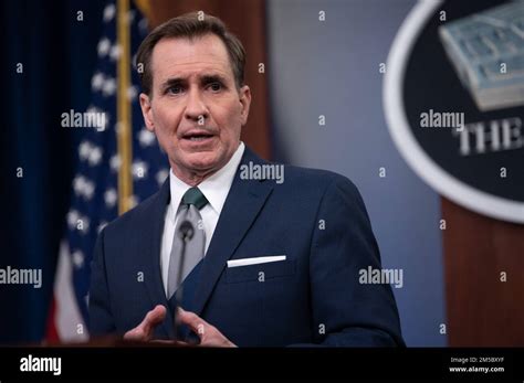 Pentagon Press Secretary John F. Kirby holds a press briefing, the ...