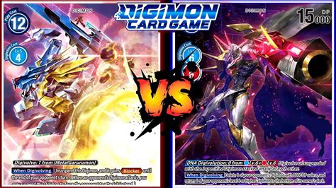 Metalgarurumon X Vs Omnimon Alter S Digimon Tcg Bt Rb Match Youtube