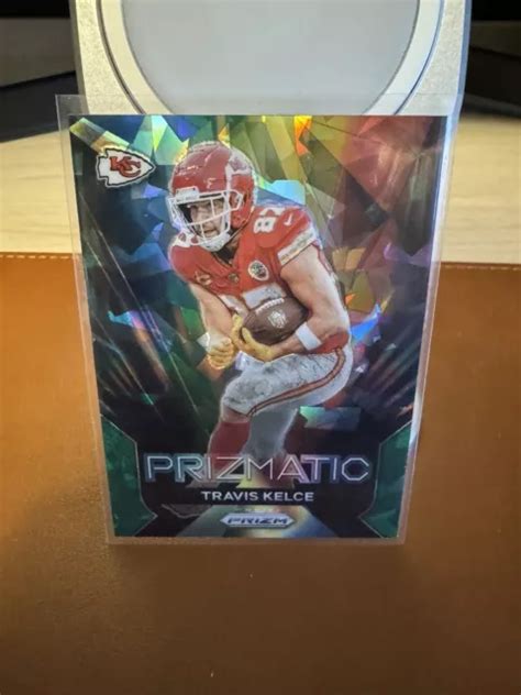 Panini Prizm Travis Kelce Prizmatic Vert Fissur Glace Kansas City