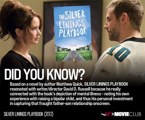 AFI Movie Club SILVER LININGS PLAYBOOK American Film Institute