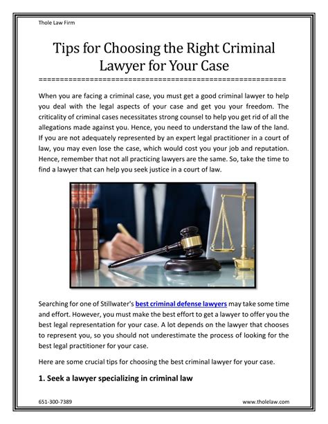 Ppt Tips For Choosing The Right Criminal Lawyer For Your Case