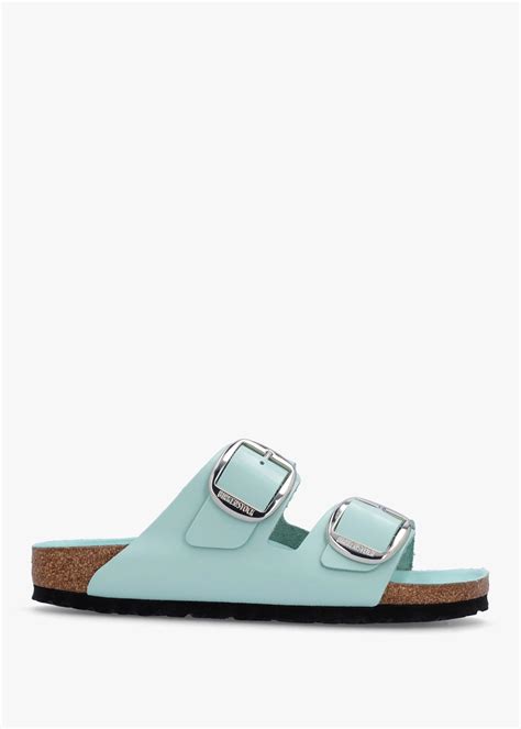 Birkenstock Arizona Big Buckle High Shine Surf Green Two Bar Mules Lyst