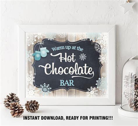 Winter Party Signs Bundle Shower Decor 6 Birthday Signs Etsy