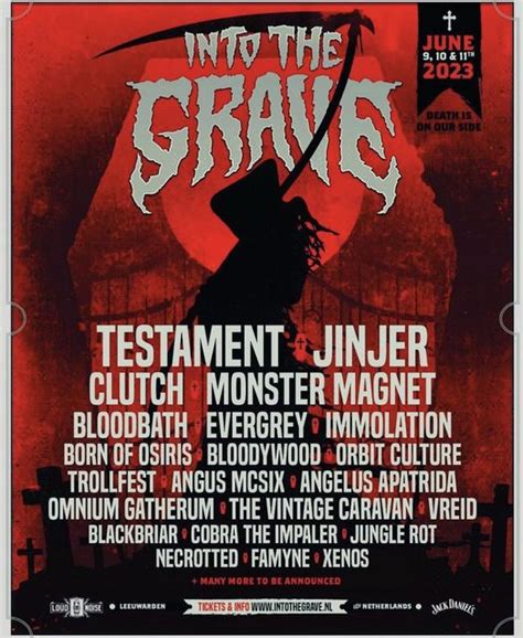 Flyer Jun Into The Grave Festival Leeuwarden The