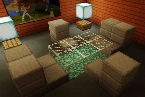 Minecraft Dining and Living Room Furniture | Tanisha’s Craft