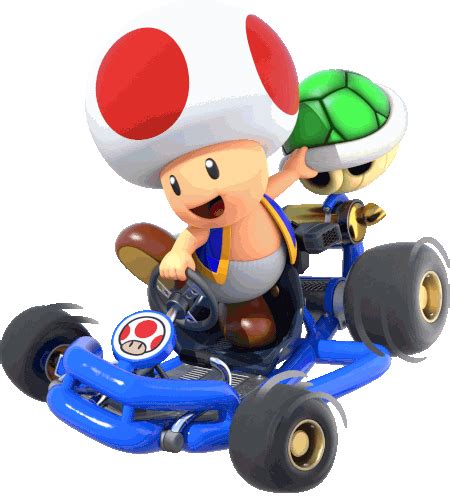 Toad Mario Kart Sticker - Toad Mario kart Mario kart tour - Discover ...