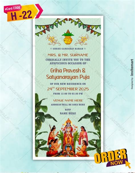 Satyanarayan Puja Invitation Satyanarayan Invitations Templates Ubicaciondepersonascdmxgobmx