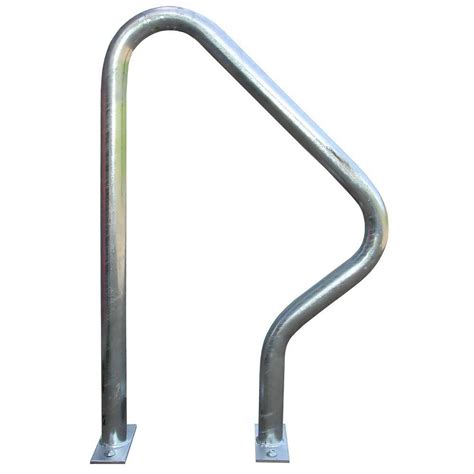 Dero Swerve Galvanized 2 Bike Surface Mount 22 In Bike Rack Sw Ft Gt