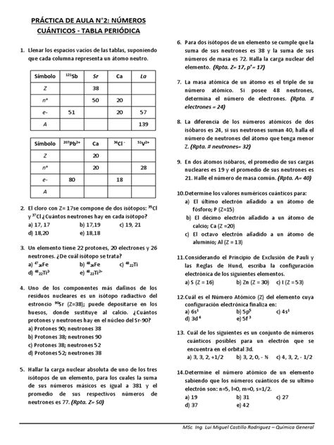 Practica 2023 Pdf Pdf Isótopo Átomos