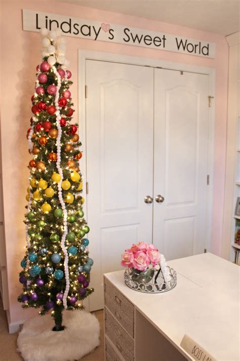 Lindsay's Sweet World: A Rainbow Christmas Tree for My Office