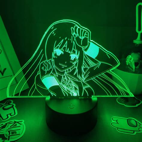 Manga Kakegurui Anime Rysunek Jabami Yumeko 3D LED Neon RGB Lampka