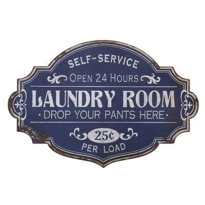 Winston Porter Metal Laundry Room Wall Décor Laundry Room Wall Decor