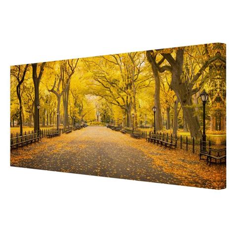 Herbst Im Central Park Leinwandbild Im Querformat Kaufen