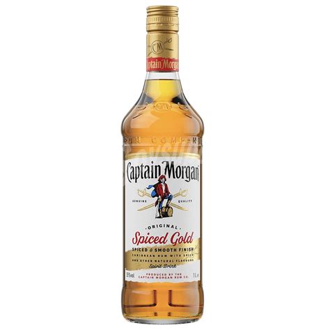 Captain Morgan Spiced Gol bebida original volumen de alcóhol 35 37º