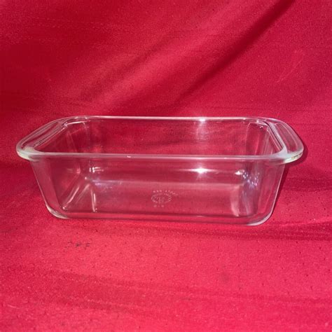 VTG Org Pyrex Loaf Clear Glass Baking Dish 213 1 ½ Qt 8 ½ x 4 ½ x 2 ½