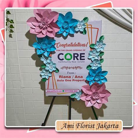 Stand Paper Flower Florist Terdekat Jakarta Jual Standing Flower