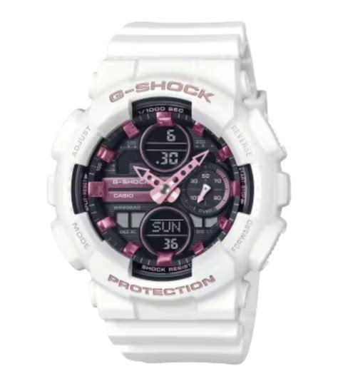 Casio G Shock Classic GMA S140M 7AER Bianco Rosa Orologio Donna