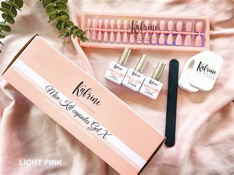 Kit Gel X Light Pink Kafrine Beauty