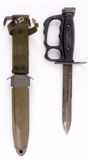 VIETNAM M7 FIGHTING KNUCKLE DUSTER BAYONET KNIFE Guns Military