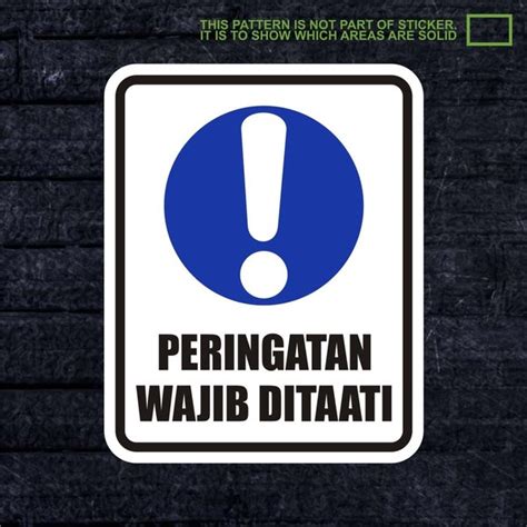 Jual Xwskpc Sticker Safety Sign K Keselamatan Kerja Peringatan