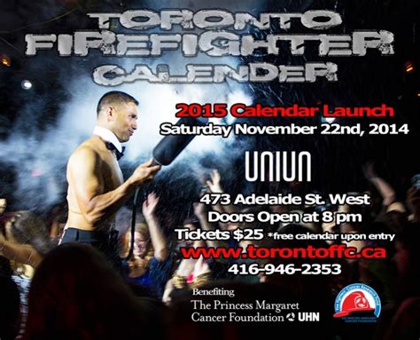 2015 Toronto Firefighter Calendar Launch