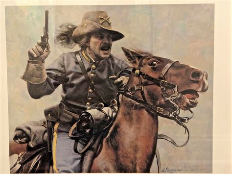 Civil War Print The Commander Don Stivers Signed And Numbered Confederate