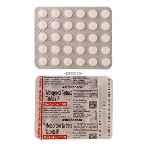 Betaloc 50 Mg Tablets Generic Drugs at Best Price in Delhi | Arahant Life Sciences