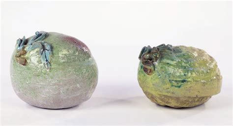 Two Chinese Glazed Ceramic Fruits | Collection | WOLFS Fine Paintings ...