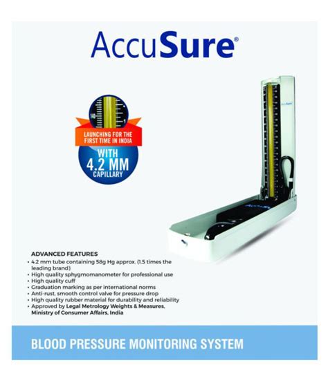 Accusure Mercury Sphygmomanometer Professional BP Aparatus Buy