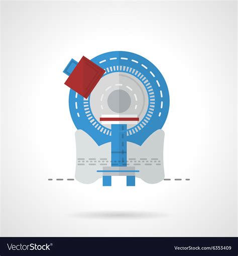 Tomography Equipment Flat Color Icon Royalty Free Vector