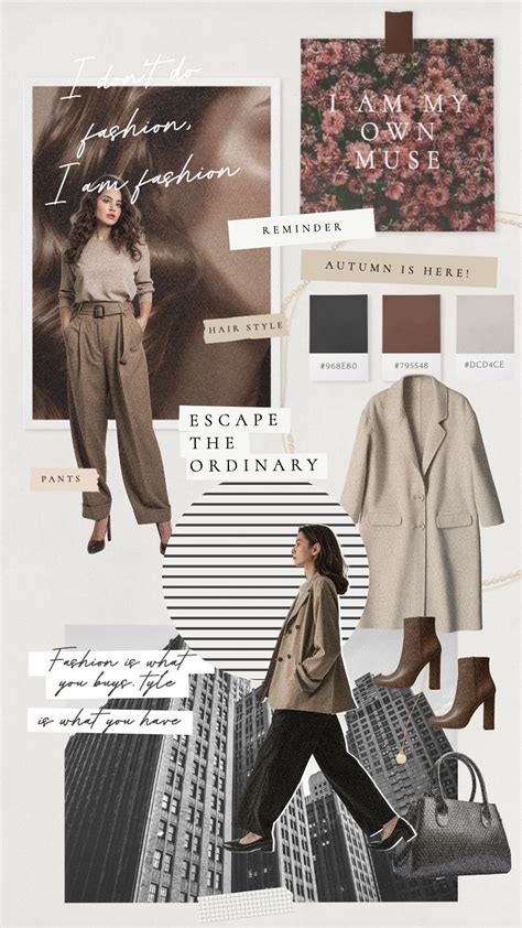 Minimal fashion mood board mockup, | Premium Moodboard Maker - rawpixel