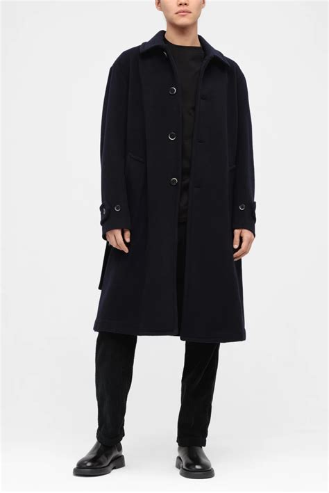 Пальто Barena Venezia Coat Paramar Laner Woven Navy 9765231002