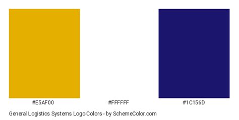 General Logistics Systems Logo Color Scheme Blue