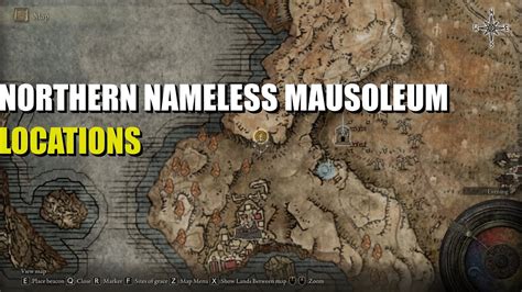 Northern Nameless Mausoleum Location Elden Ring Youtube