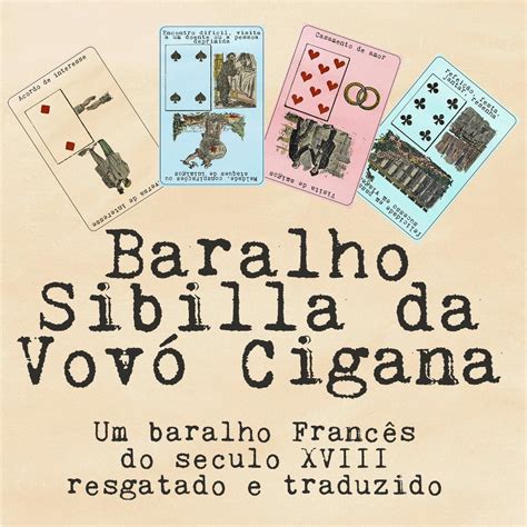 Baralho Sibilla Da Vovó Cigana 52 Cartas 104 Significado fortune