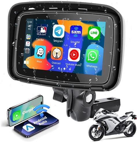 Wireless Apple Carplay Android Auto Touch Screen For Motorcycle 5