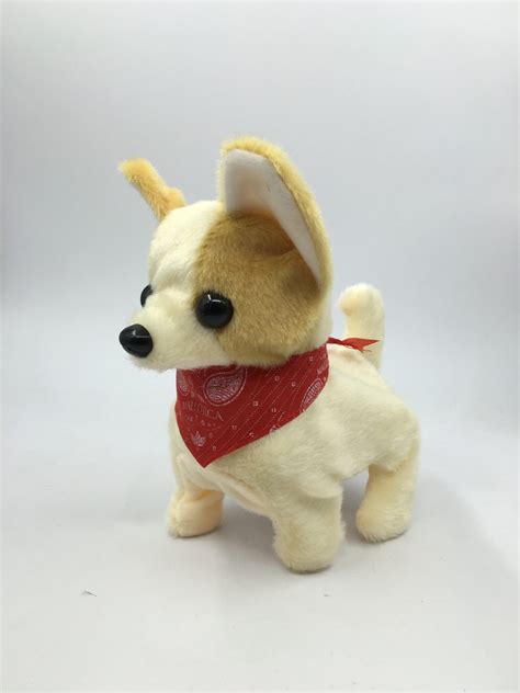 Soft Stuffed Realistic Plush Furry Electric Walking And Barking Dog Toy