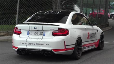 Bmw M F With Akrapovic Exhaust Pops And Bangs Youtube