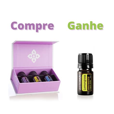 Kit Apresentação doTERRA Óleo Essencial Lavanda Hortelã Pimenta