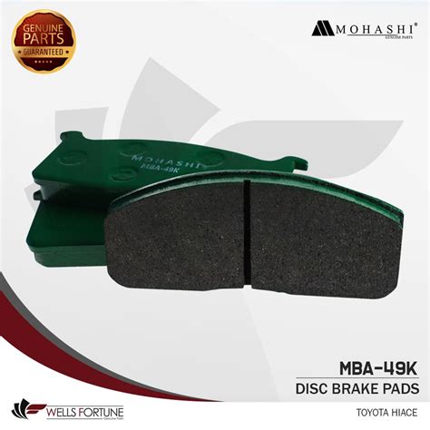 TOYOTA HIACE MOHASHI BRAKE PAD 4PCS Shopee Philippines