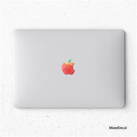 Rainbow Logo Macbook Sticker Cover Apple Logo Macbook Retro Logo Decal