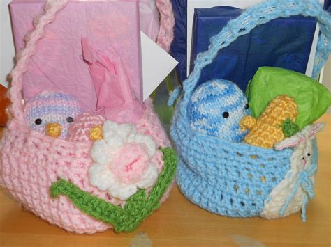 Jerry and Kay: Crocheted Easter Baskets