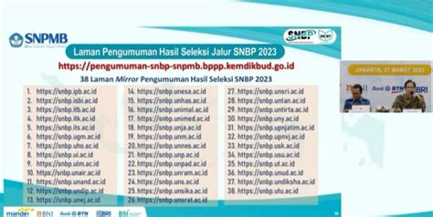 Siap Siap Pengumuman Snbp Ini 38 Mirror Link Yang Bisa Diakses