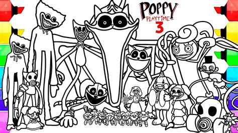 Poppy Playtime Chapter New Coloring Pages How To Color All Bosses And