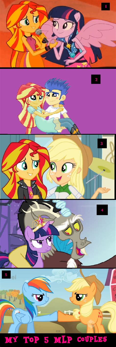 My Top 5 Mlp Couples By Majkashinoda626 On Deviantart