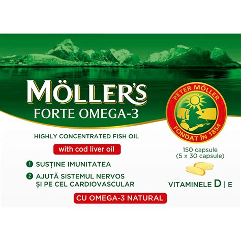 Omega 3 Forte 150 Capsule Moller S Farmacia Tei Online