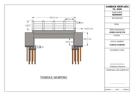 Detail Denah Gambar Jembatan Bentang 40 Koleksi Nomer 2